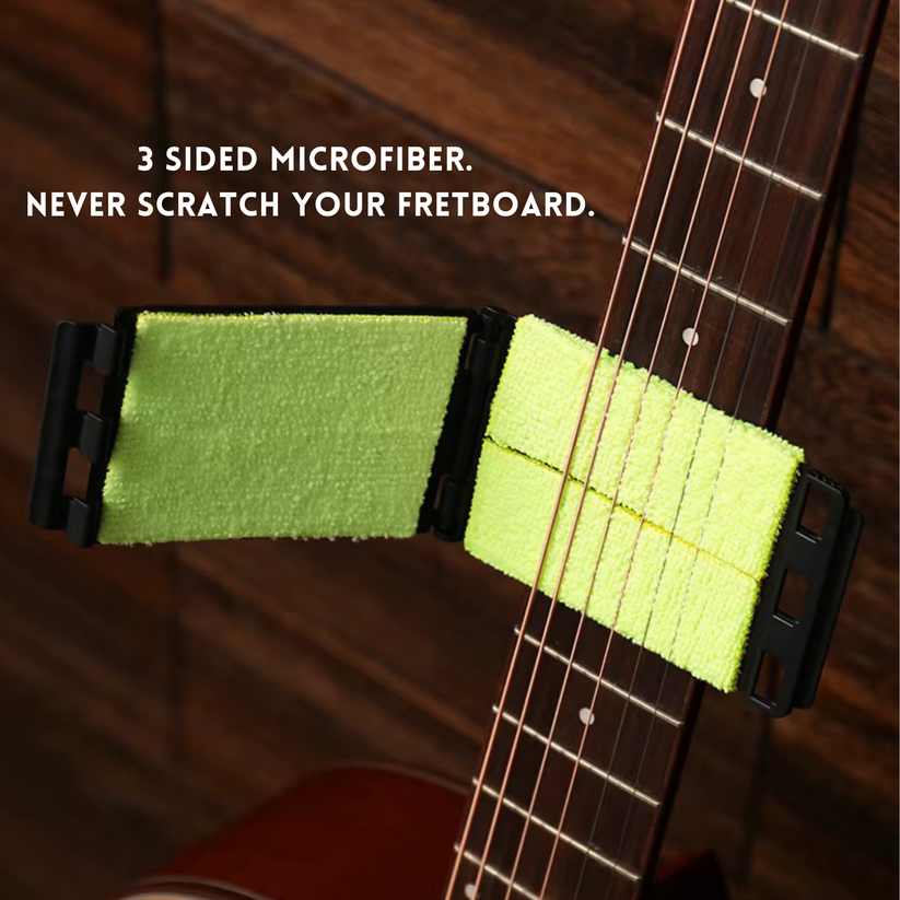 FretFloss — Cleans dirty strings and neglected fingerboards