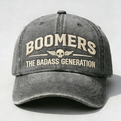Boomers The Badass Generation Embroidery Cap