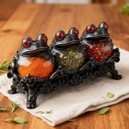 🧙Handcrafted Witchy 🐸 Frog Apothecary Spice Jars