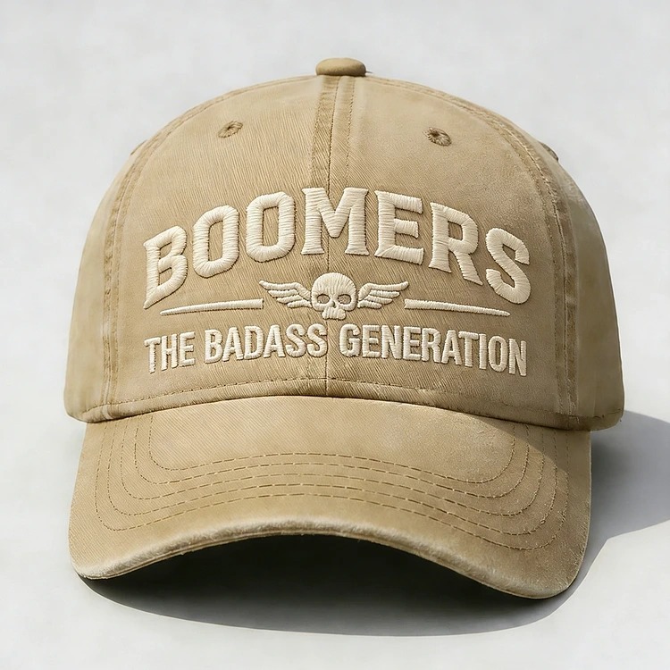 Boomers The Badass Generation Embroidery Cap
