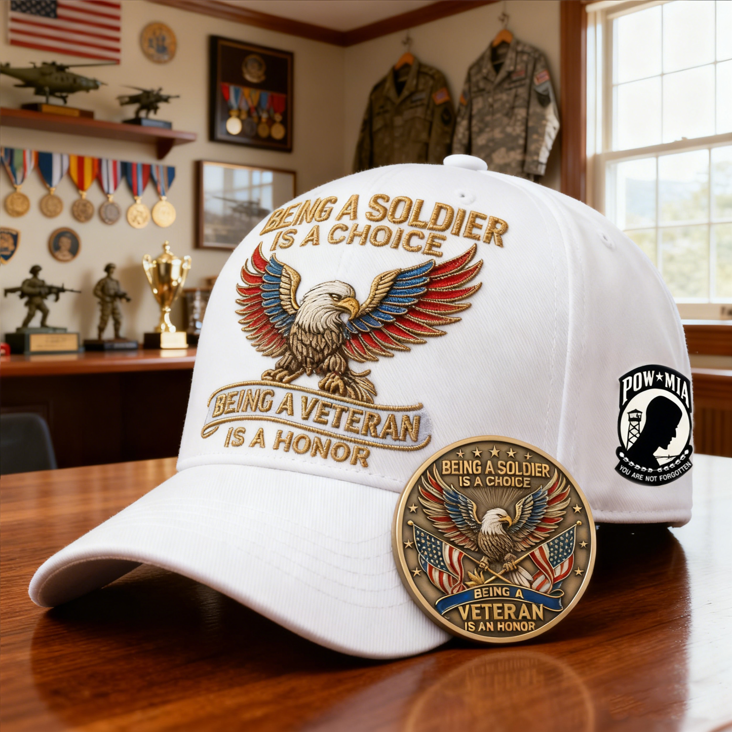 🏆Flash Sale 60% OFF - 🦅 “Being a Soldier , Being a Veteran” Commemorative Set ✨ - A Tribute to Duty, Courage, and Honor 