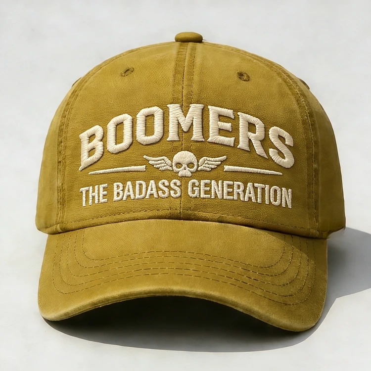 Boomers The Badass Generation Embroidery Cap