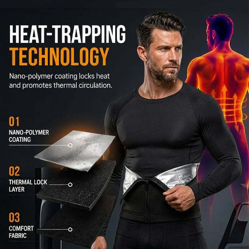 🏃‍♂️ LIMITED-TIME 50% OFF! ✨ Men's Waist Trainer Sweat Belt – Compression, Trimmer, Sauna Effect ✨