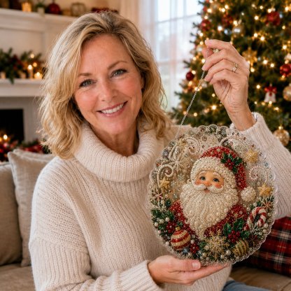 🎄 LIMITED TIME!! 49% OFF – ✨ Christmas Pearl Diamond Art Hanging Ornament Kit – DIY Holiday Beaded Decoration For Christmas Tree & Home Decor🎅💎