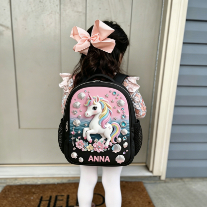 Personalized Princess Glitter Backpack Set