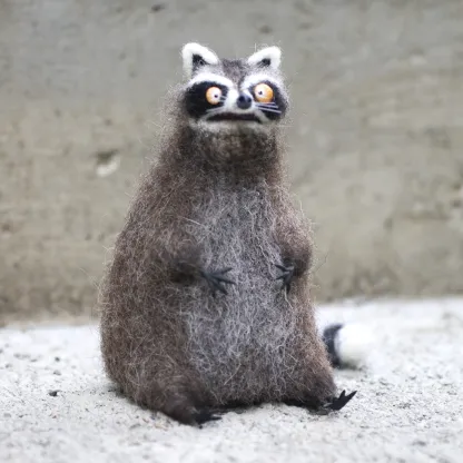 🔥Hot Sale 49% OFF🌟🐭👀Handmade Wool Felt Big-Eyed Panicked Weirdo — Quirky Plush Pal🧶-Series 2