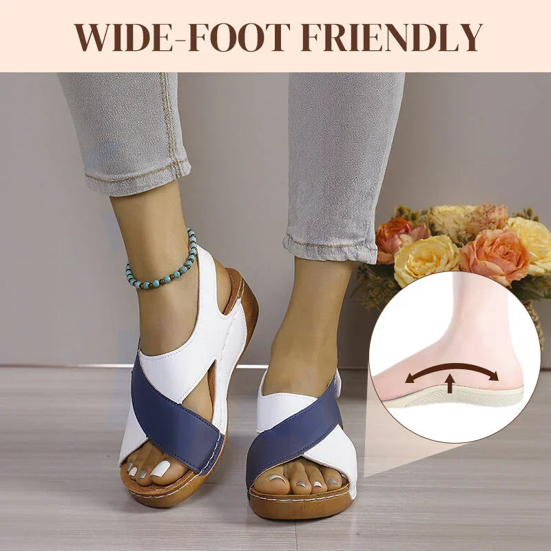 ⏰🔥LIMITED TIME 50% OFF!🔥50K+ SOLD!Ultra-Comfortable Orthopaedic Sandals with Slanted Heel