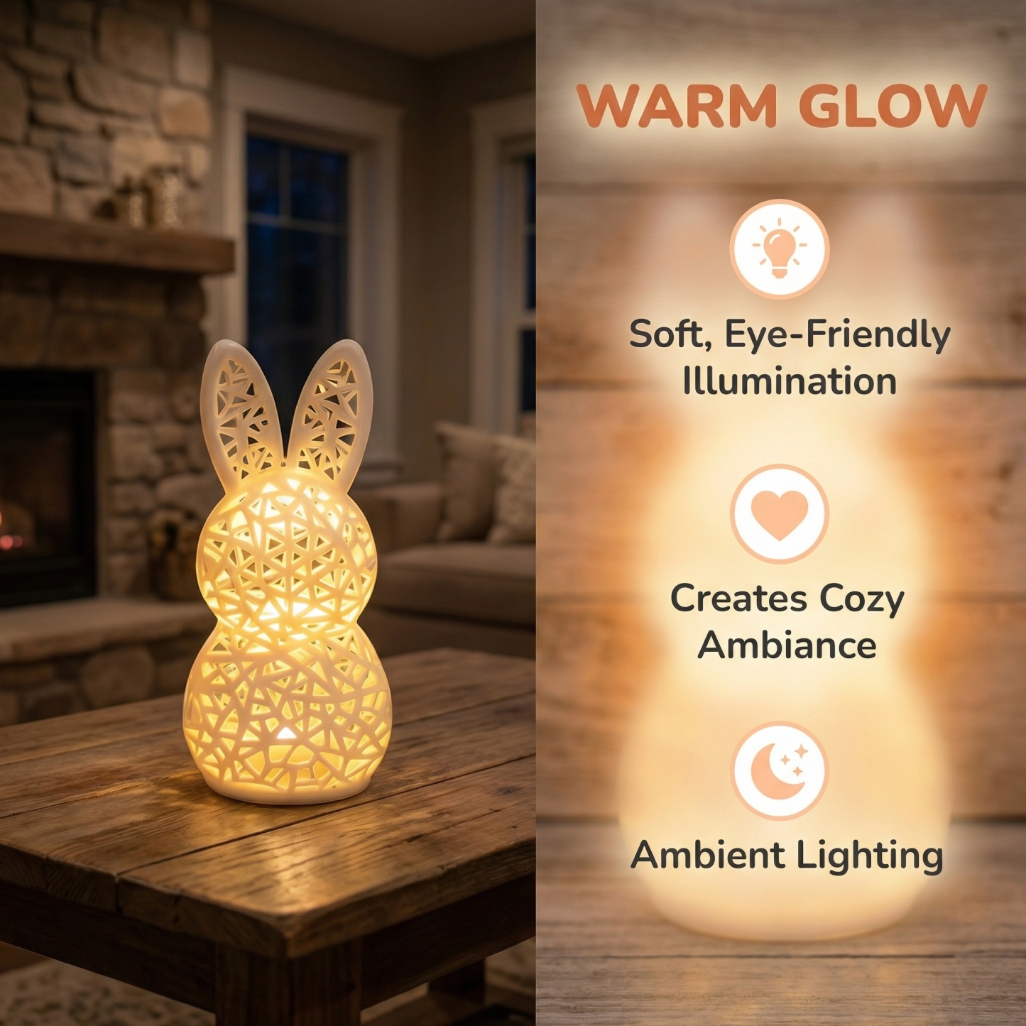 Easter Bunny LED Tabletop Lights Decorations