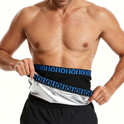 🏃‍♂️ LIMITED-TIME 50% OFF! ✨ Men's Waist Trainer Sweat Belt – Compression, Trimmer, Sauna Effect ✨