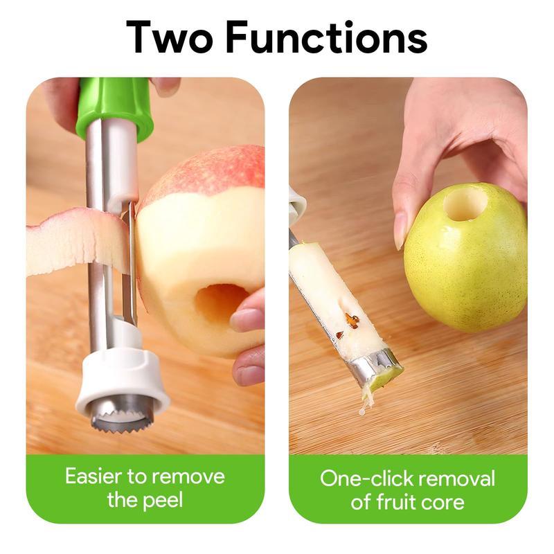 🔥Last Day Promotion - 49% OFF🎁2-in-1 Apple Corer & Peeler  , Stainless Steel Fruit Tool
