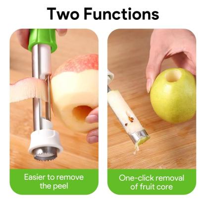 🔥Last Day Promotion - 49% OFF🎁2-in-1 Apple Corer & Peeler  , Stainless Steel Fruit Tool