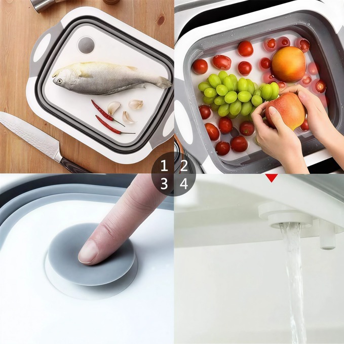 🔥🌡️Hot Sale 50% Off 🥗 Multi-Function Collapsible Prep Tub for BBQ& Meal Prep🍖🏕️