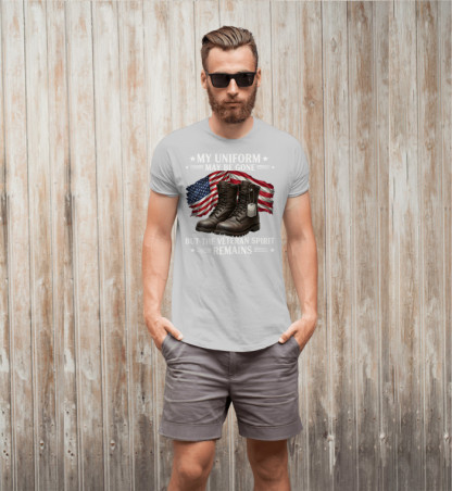 MY UNIFORM MAY BE GONE  Unisex Short Sleeve Classic Tee