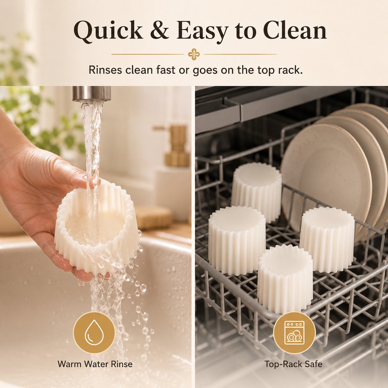 Easy to clean reusable pastry mold warm water rinse and top rack safe Easy to clean reusable pastry mold warm water rinse and top rack safe