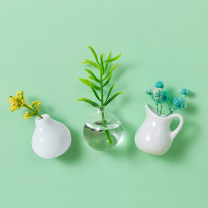 🌸🏺Handmade Mini Ceramic Vase – Refrigerator Magnet | Decorative Flower Vase for Home | 30% Off🌸