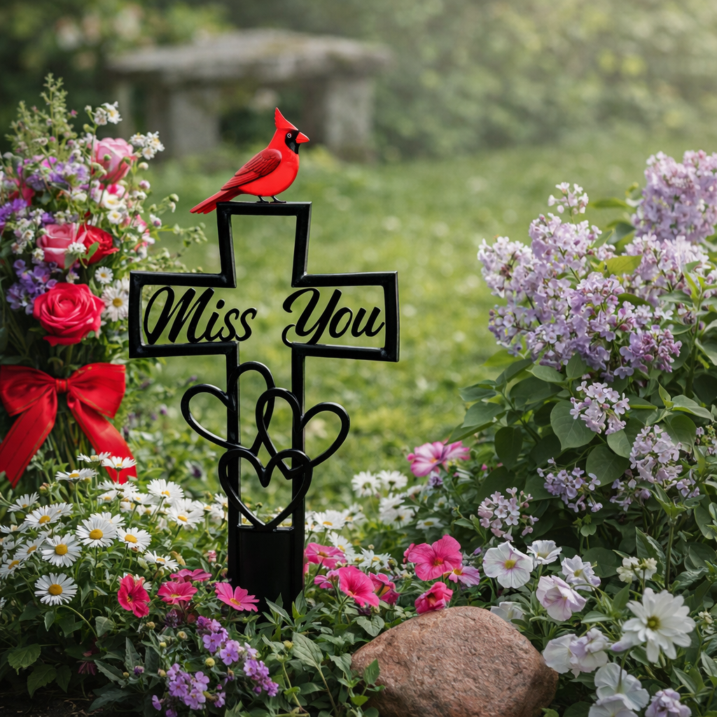 Metal Cemetery Memorial Plaque for Remembrance