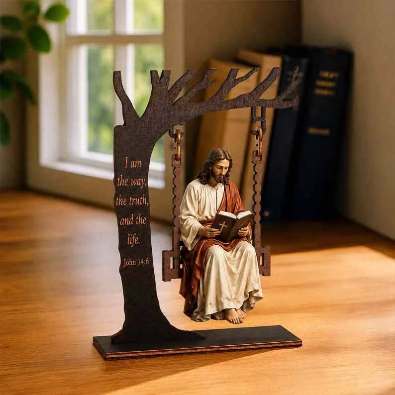 🔥Last Day 49% OFF - ✝️📚Christian Jesus Swing Ornament