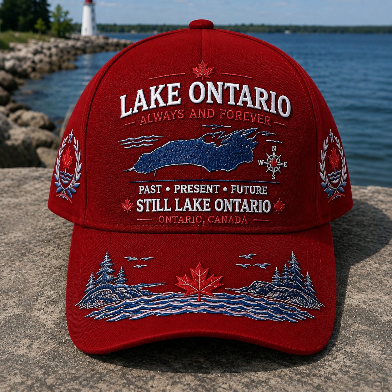  🍁Lake Ontario · Always and Forever — The Cap That Carries Your Lake Story (🧢100% Cotton)