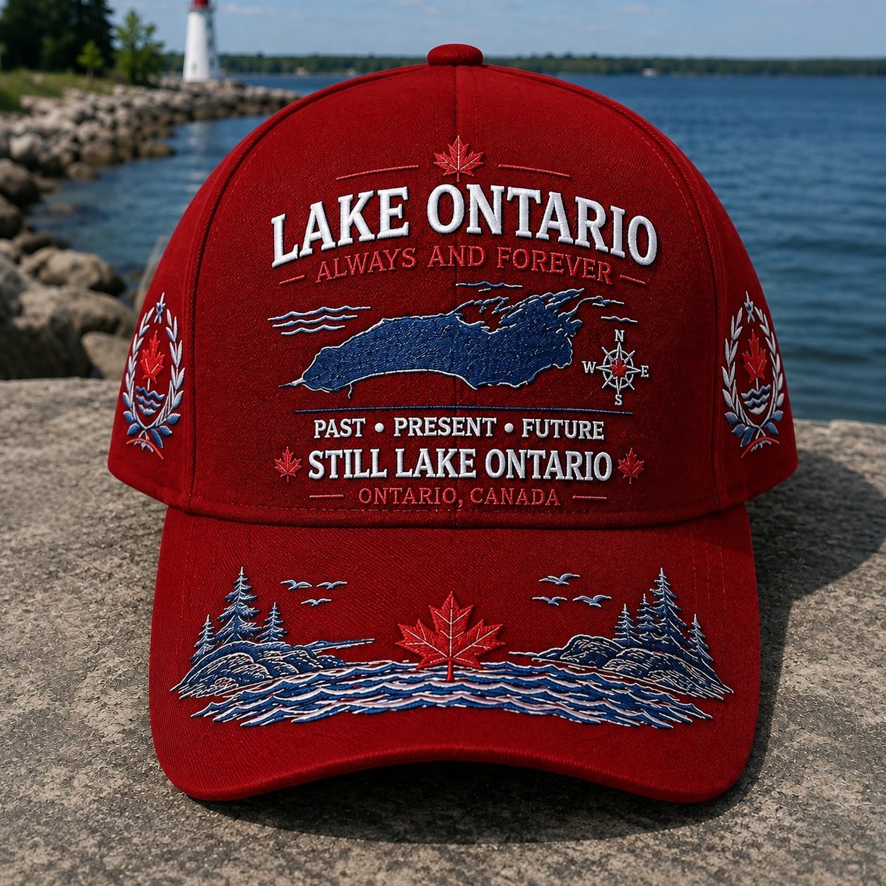  🍁Lake Ontario · Always and Forever — The Cap That Carries Your Lake Story (🧢100% Cotton)