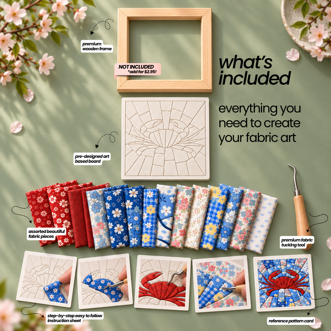 DIY Fabric Mosaic Art Kit