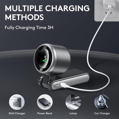 3 IN 1 Portable Handheld Turbo Fan, 5 Gear Wind, 2500mAh