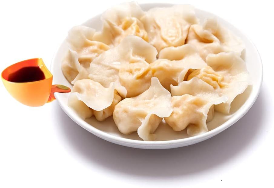 8-Pack Dip Clips for Plates Sets | Colorful Unbreakable Plastic Appetizer Platter Bowls | Party Snacking Tray