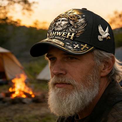 🔥🧢YAHWEH The True Light Faith Printed Hat