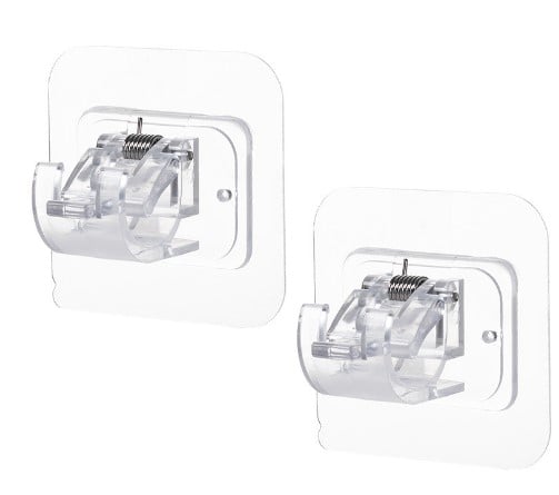 🔥Nail-Free Adjustable Curtain Rod Holders (Set of 2)