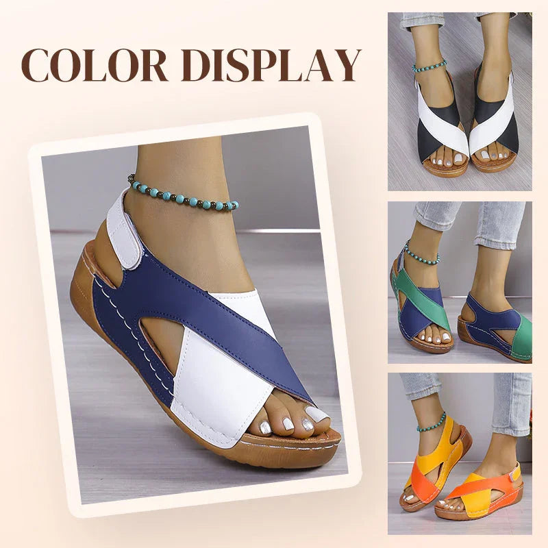 ⏰🔥LIMITED TIME 50% OFF!🔥50K+ SOLD!Ultra-Comfortable Orthopaedic Sandals with Slanted Heel