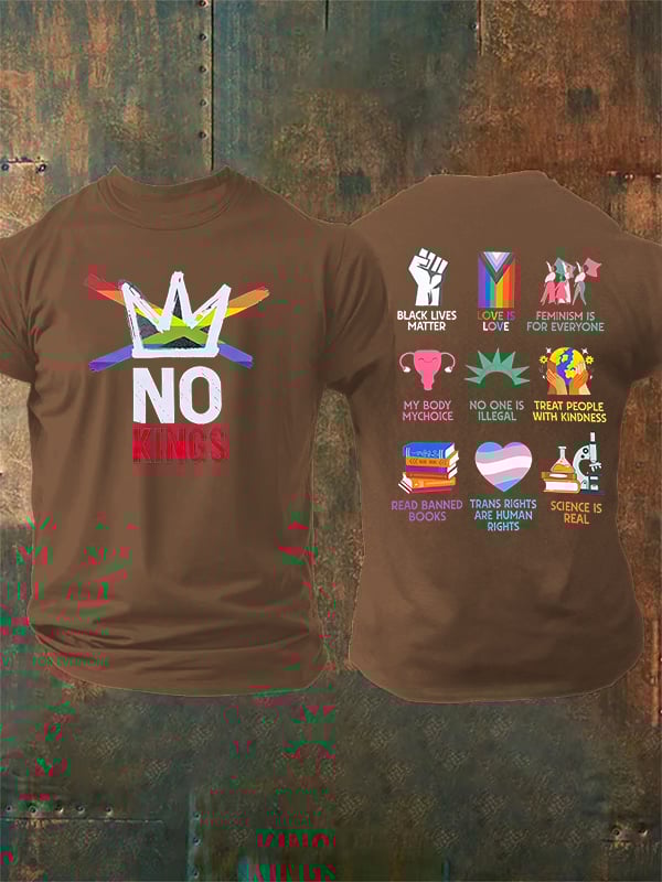 Men's  No Kings Print T-Shirt