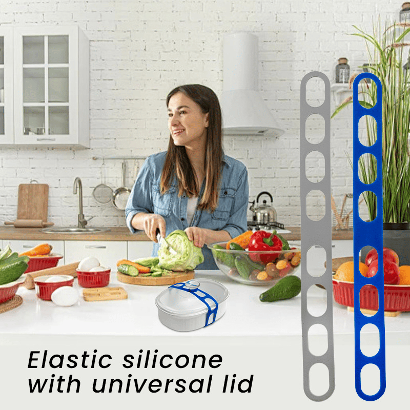 ✨Buy 1 Get 1 Free -🥘Universal Lid Latch: Spill-Proof Strap for Casseroles, Slow Cookers & More