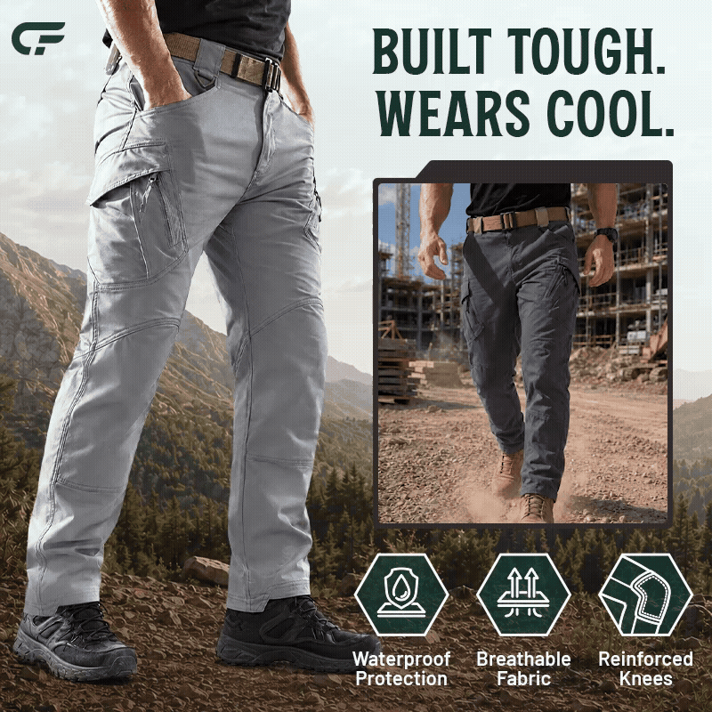 FlexCamo - Men's 9-Pocket Straight Fit Tactical Waterproof Pants