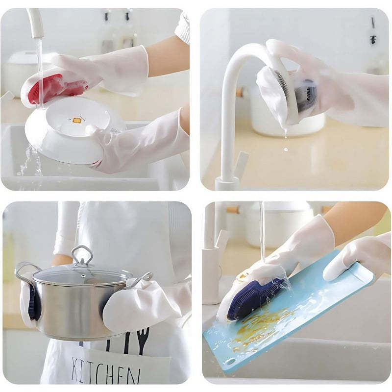 Scrubber Dishwashing Gloves