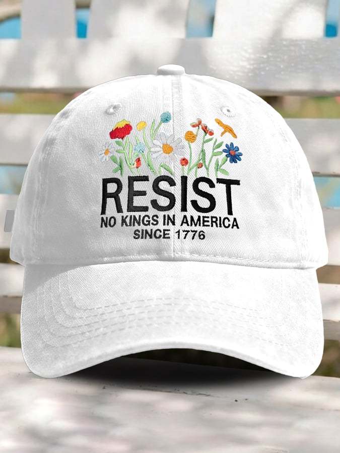 🔥Buy 3 Get 10% Off🔥Retro Resist No Kings In America Since 1776 Print Baseball Cap- Fast Shipping
