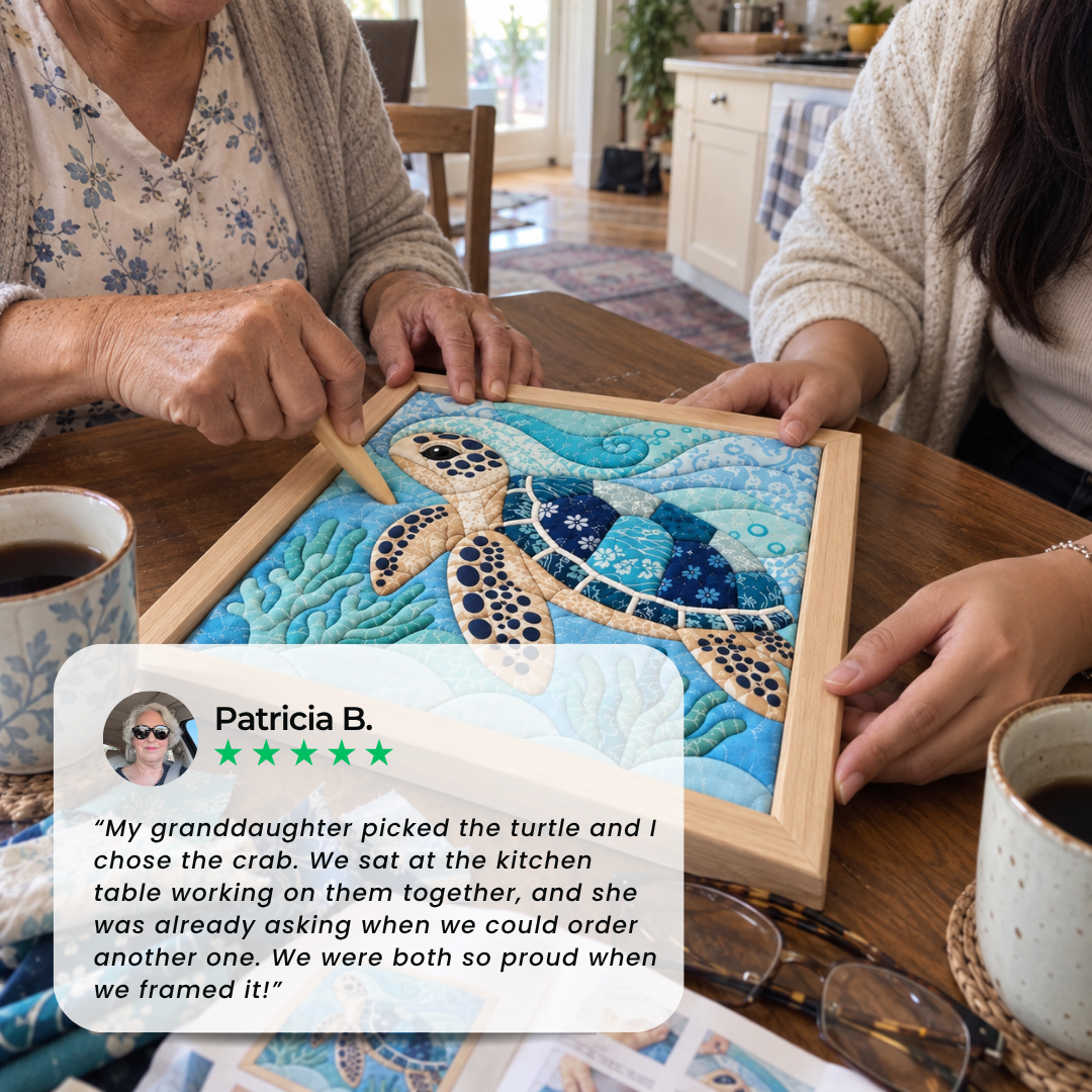 DIY Fabric Mosaic Art Kit