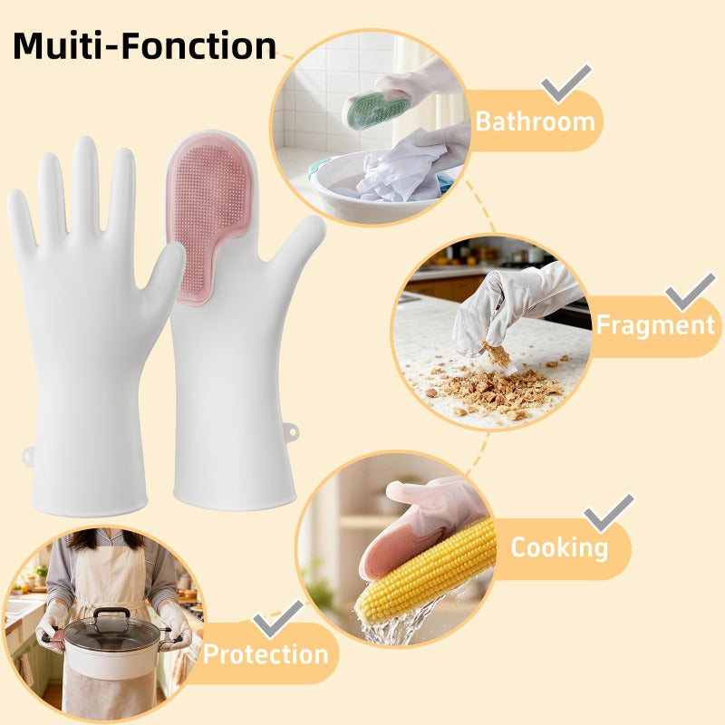Scrubber Dishwashing Gloves