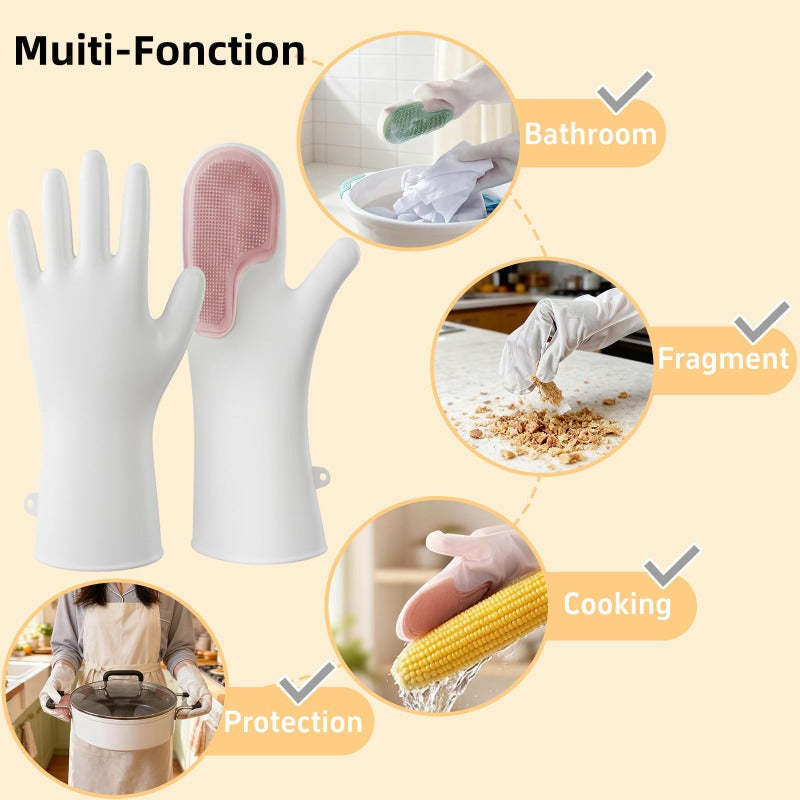 Scrubber Dishwashing Gloves