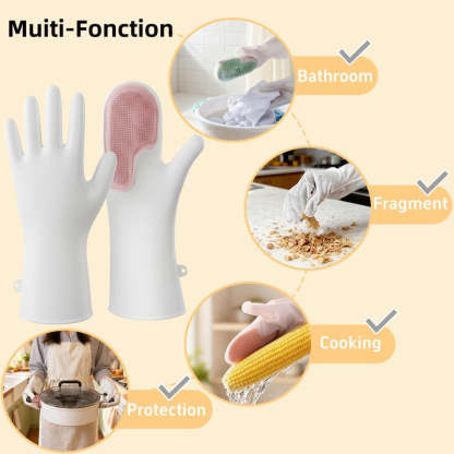 Scrubber Dishwashing Gloves