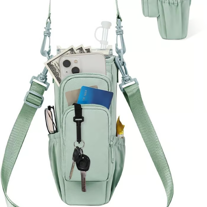 🎁Hot Sale Promotion 49% OFF🔥SportsNew 40oz Tumbler Water Bottle Carrier Bag – Durable, Convenient, Travel-Ready