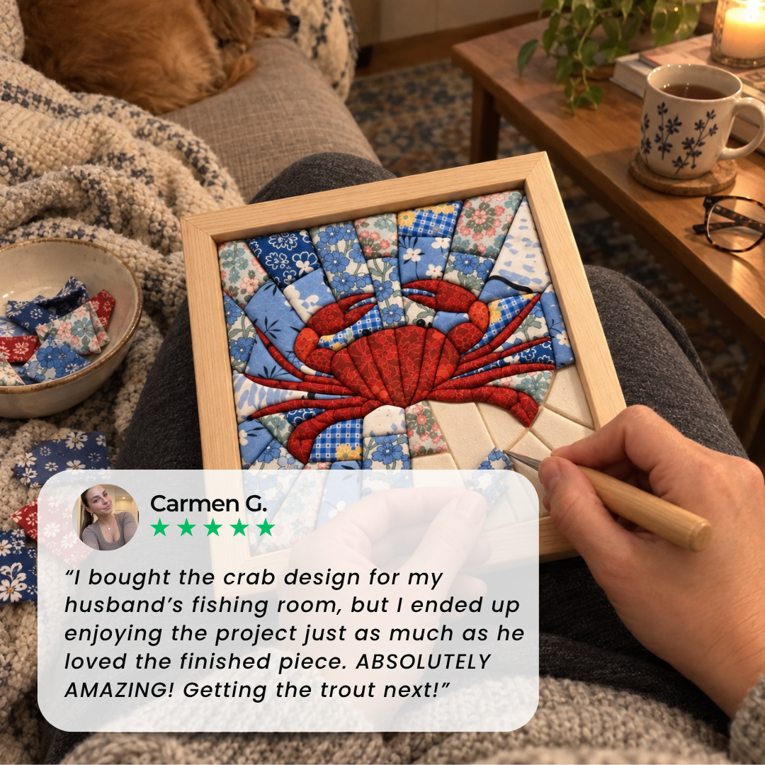 DIY Fabric Mosaic Art Kit