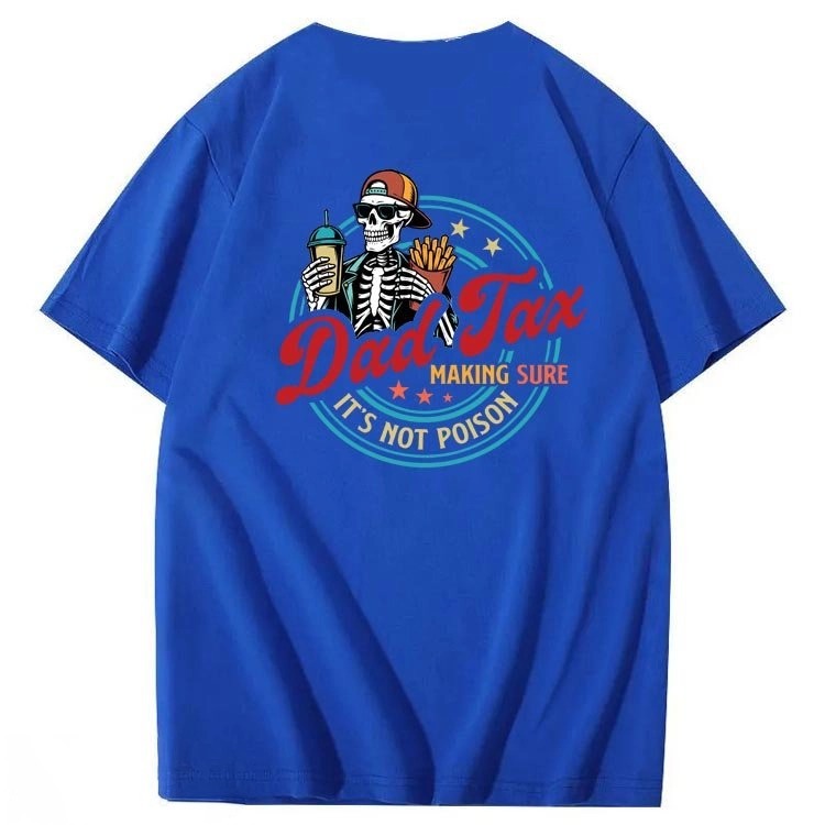 Dad Tax Pattern Print Cotton T-Shirt