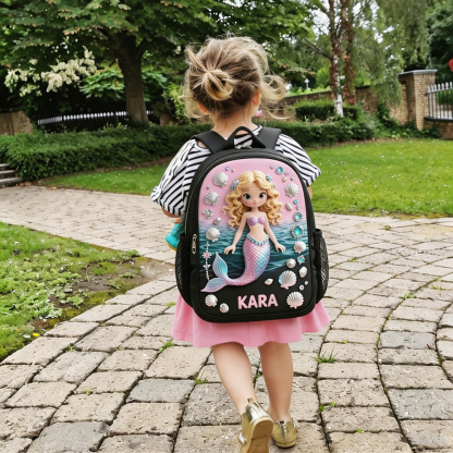 Personalized Princess Glitter Backpack Set
