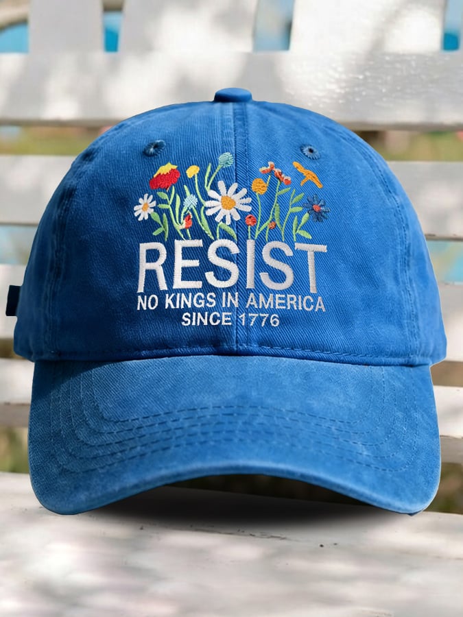 🔥Buy 3 Get 10% Off🔥Retro Resist No Kings In America Since 1776 Print Baseball Cap- Fast Shipping