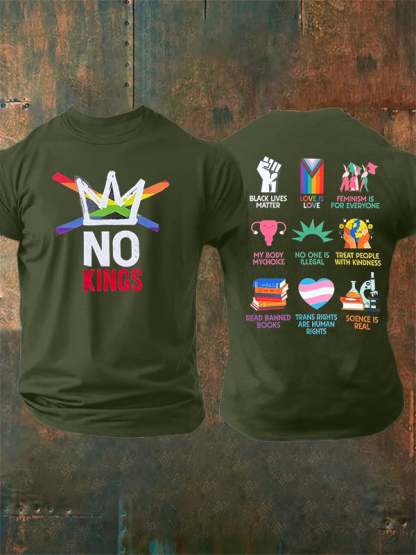 Men's  No Kings Print T-Shirt