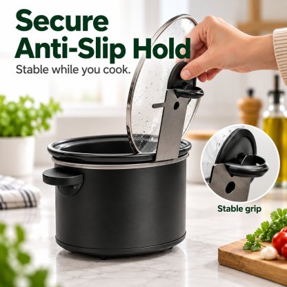 🔥HOT SALE 48% OFF - 🍳Multifunctional Anti-Slip Cooker Lid Stand - Space-Saving Kitchen Counter Organizer