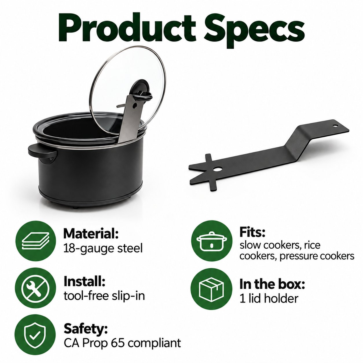 🔥HOT SALE 48% OFF - 🍳Multifunctional Anti-Slip Cooker Lid Stand - Space-Saving Kitchen Counter Organizer