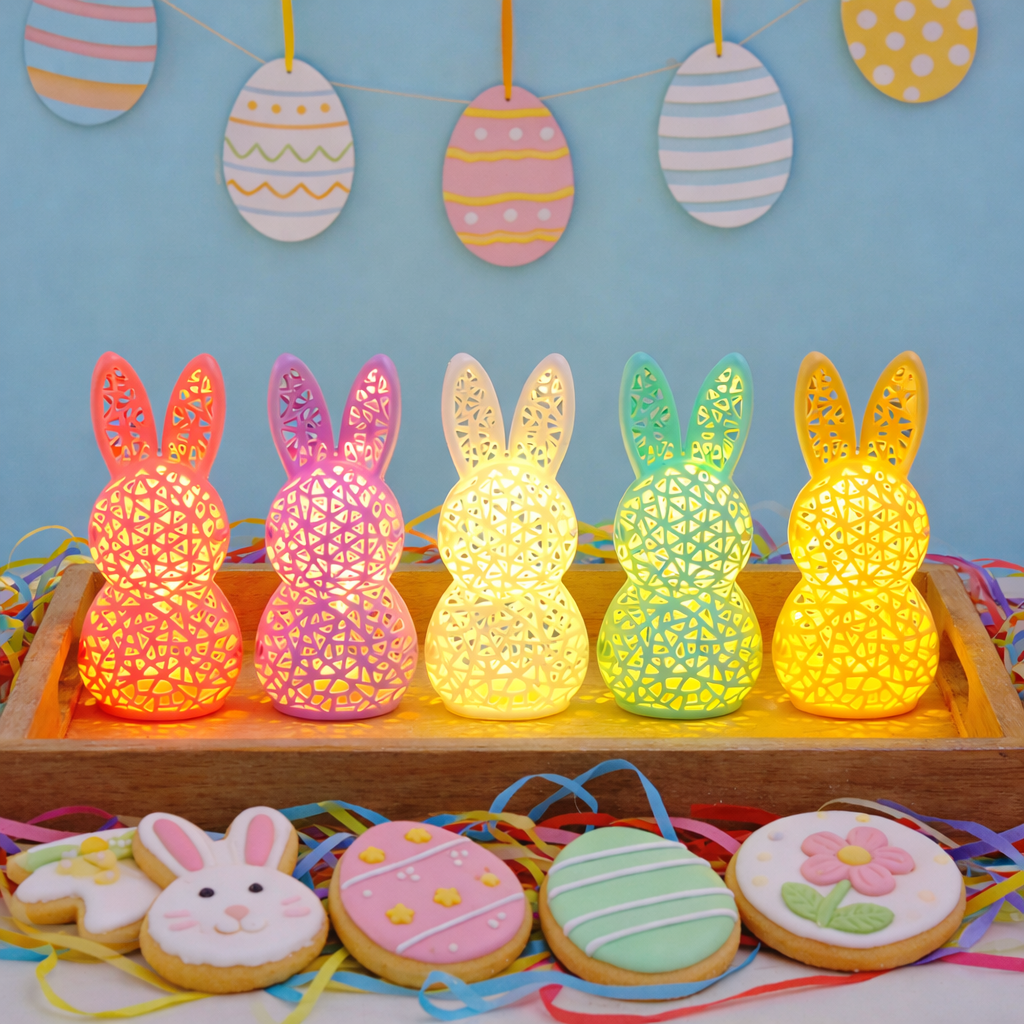 Easter Bunny LED Tabletop Lights Decorations