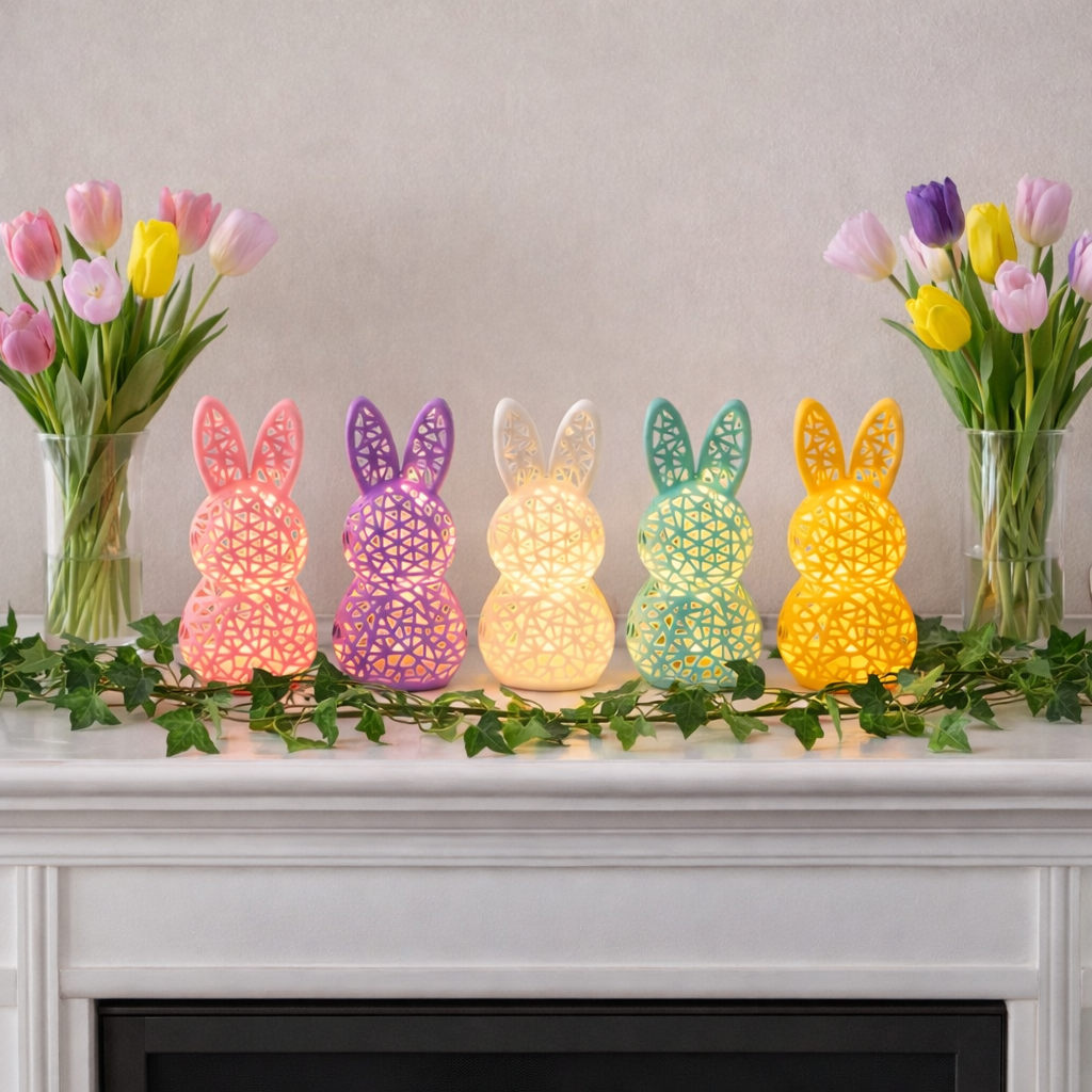 Easter Bunny LED Tabletop Lights Decorations