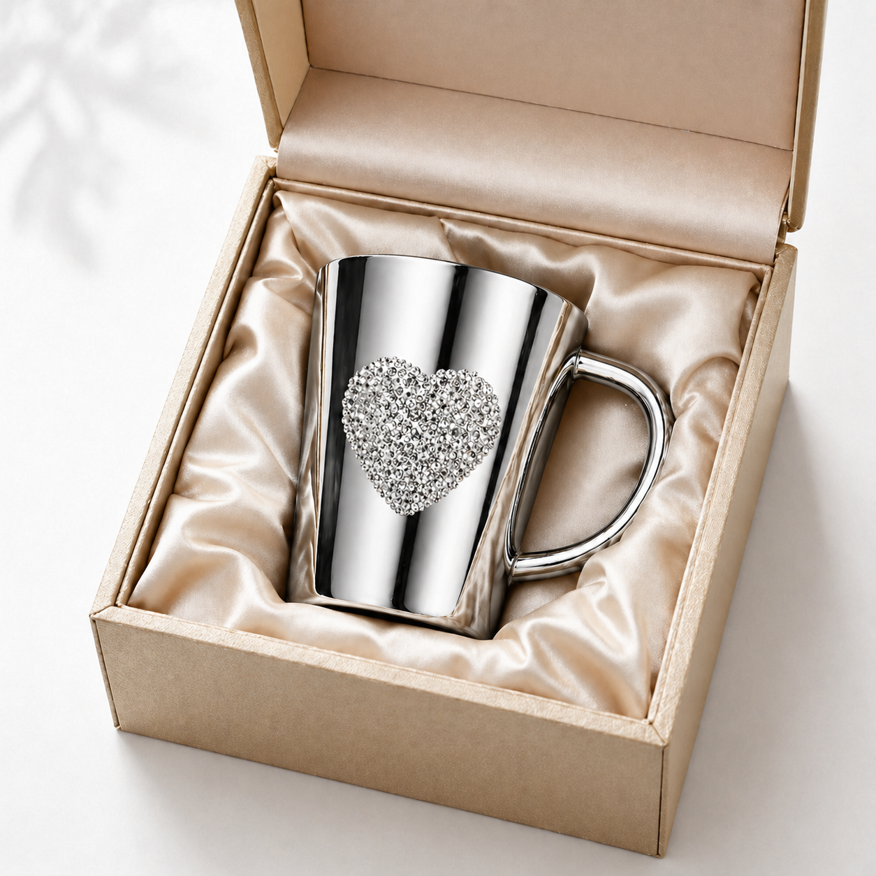 50% OFF ✨Luxury Rhinestone Heart Stainless Steel Tumbler – Sparkling Bling Cup for Home, Office & Gifts