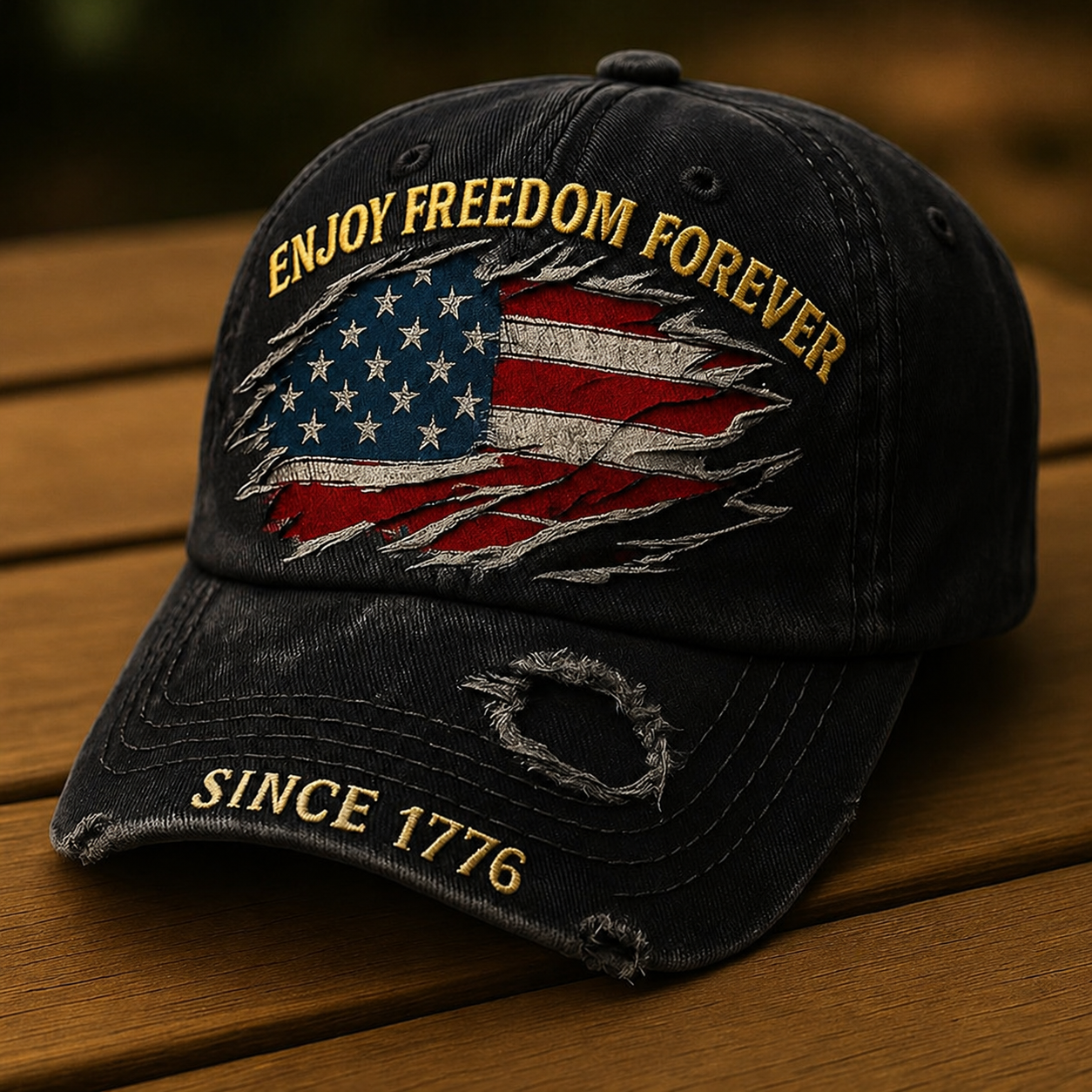 US Vintage 250th Anniversary Printed Casual Hat